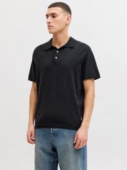 Jack & Jones Koszulka polo "Will" w kolorze czarnym rozmiar: L. Czarne koszulki polo męskie Jack & Jones, l, bez wzorów, z bawełny, bez ramiączek. Za 96.37 zł.