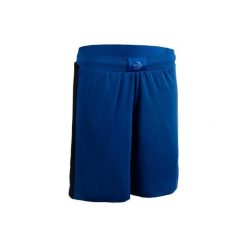 Spodenki Do Gry W Koszykówkę Damskie Sh500 Niebiesko-Czarne. Niebieskie szorty damskie TARMAK, bez wzorów, z materiału. Za 39.99 zł.