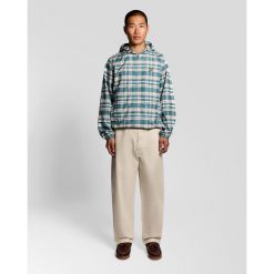 Kurtka męska Lyle & Scott Tartan W130. Niebieskie kurtki męskie LYLE AND SCOTT, m, bez wzorów, z kapturem. Za 507.45 zł.