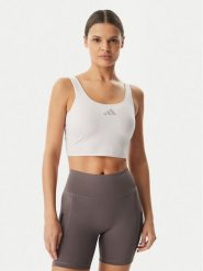 Adidas Top Power Light Support KD2227 Fioletowy Slim Fit. Fioletowe topy damskie Adidas, s, bez wzorów, z syntetyku, bez kołnierzyka. Za 198.99 zł.