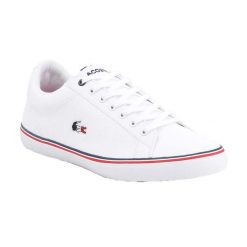 Męskie Buty Sportowe Lerond. Białe buty sportowe na co dzień męskie Lacoste, z materiału, bez zapięcia. Za 595.99 zł.