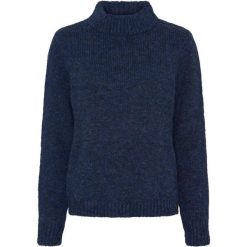 Damski sweter z golfem Catago Valerie. Niebieskie golfy damskie CATAGO, m, z aplikacjami, prążkowane, bez ramiączek. Za 283.00 zł.