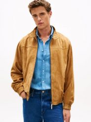 Tommy Hilfiger Tailored kurtka skórzana Mężczyźni skóra brązowy, M. Brązowe kurtki męskie Tommy Hilfiger Tailored, m, bez wzorów, ze skóry, eleganckie, bez kaptura. Za 1,899.95 zł.