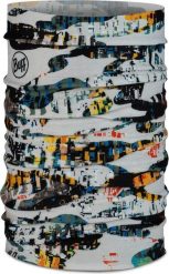Komin na szyję - Bandana dziecięca BUFF Original Ecostretch Tesac Multi. Żółte szaliki dziecięce Buff, z elastanu, bez ramiączek. Za 96.00 zł.
