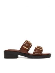 Beverly Hills Polo Club Klapki CEO-HY7006-1 Brązowy. Brązowe klapki damskie Beverly Hills Polo Club, bez wzorów, z materiału, bez obcasa. Za 179.99 zł.