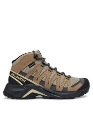 Salomon Trekkingi X-ADVENTURE RECON MID GORE-TEX L49219000 Brązowy. Brązowe obuwie trekkingowe damskie Salomon. Za 649.99 zł.