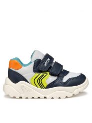 Geox Sneakersy B Ciufciuf B555RA 1454 C0899 M Biały. Białe buty sportowe chłopięce Geox, ze skóry, bez zapięcia. Za 119.99 zł.