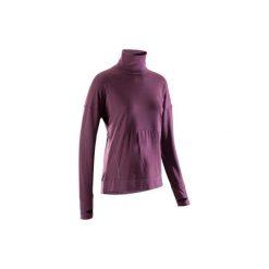 Koszulka Z Długim Rękawem Damska Run Dry Plus Fioletowa. Fioletowe t-shirty damskie KALENJI, bez wzorów, z bawełny, bez kołnierzyka. Za 59.99 zł.