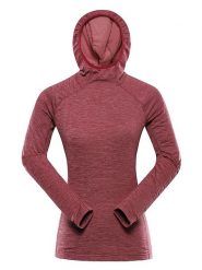 Alpine Pro Bluza polarowa "Rolta" w kolorze czerwonym rozmiar: XL. Czerwone bluzy z kapturem damskie Alpine Pro, xl, z materiału. Za 118.56 zł.