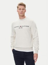 Tommy Hilfiger Bluza Logo MW0MW11596 Beżowy Regular Fit. Brązowe bluzy bez kaptura męskie Tommy Hilfiger, l, z bawełny. Za 409.99 zł.