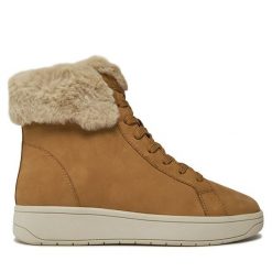 Botki Caprice. Brązowe botki damskie Caprice, bez obcasa, na płaskiej podeszwie, bez zapięcia. Za 499.99 zł.