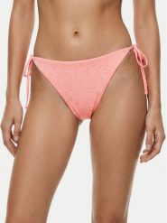 Guess Dół od bikini E6GO21 MC040 Różowy. Czerwone bikini damskie Guess, z aplikacjami. Za 269.99 zł.