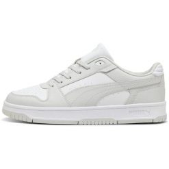 Buty sportowe Puma Rebound Slam Lo. Białe buty sportowe na co dzień damskie Puma, z materiału, bez zapięcia. Za 390.00 zł.
