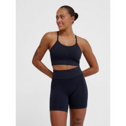 Bezszwowy biustonosz dla kobiet Hummel MT Define. Czarne biustonosze HUMMEL, bez wzorów, z tkaniny. Za 193.00 zł.