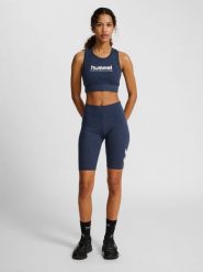 Szorty damskie Hummel Pulse Logo MW. Niebieskie spodenki sportowe damskie HUMMEL, m, z bawełny, do biegania. Za 114.00 zł.