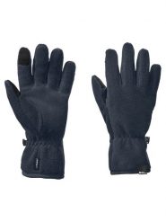 Jack Wolfskin Rękawiczki polarowe "Spirit" w kolorze granatowym rozmiar: L/XL. Niebieskie rękawiczki dziecięce Jack Wolfskin, z polaru, bez ramiączek. Za 96.83 zł.