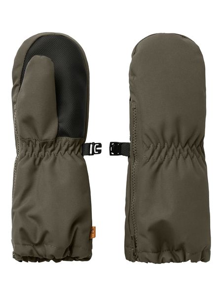 Lil Atelier Rękawiczki w kolorze khaki rozmiar: 5. Brązowe rękawiczki dziecięce Lil' Atelier, ze skóry, bez ramiączek. Za 96.14 zł.