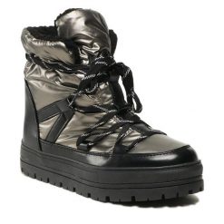 Trzewiki Jenny Fairy. Szare botki damskie Jenny Fairy, bez obcasa, na płaskiej podeszwie, bez zapięcia. Za 99.99 zł.