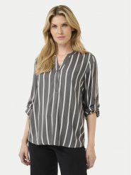 Kaffe Bluzka Stridy 10504279 Szary Regular Fit. Szare bluzki damskie Kaffe, bez wzorów, z wiskozy, bez ramiączek. Za 109.99 zł.