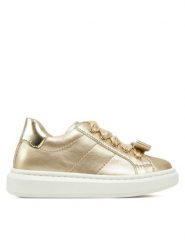 Calvin Klein Jeans Sneakersy Sneaker Bassa Allacciata V1A9-83044-0220 Złoty. Żółte buty sportowe dziewczęce Calvin Klein Jeans, z jeansu. Za 359.99 zł.