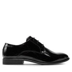 Półbuty Bugatti. Czarne buty wizytowe męskie Bugatti, bez zapięcia. Za 359.99 zł.