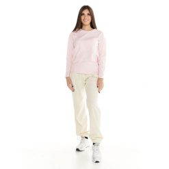 Koszulka na co dzień na siłownię. Czerwone t-shirty damskie LEONE 1947 APPAREL, bez wzorów, z lycry, bez kołnierzyka. Za 109.46 zł.