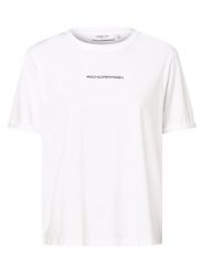 Msch Copenhagen T-shirt Kobiety Bawełna biały, S/M. Białe t-shirty damskie MSCH Copenhagen, m, z aplikacjami, z bawełny, bez kołnierzyka. Za 179.95 zł.
