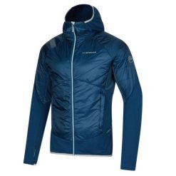 Kurtka trekkingowa męska La Sportiva Cambrenas 2.0 Hybrid. Czerwone kurtki męskie La Sportiva, m, bez wzorów, z elastanu, sportowe, bez kaptura. Za 575.00 zł.