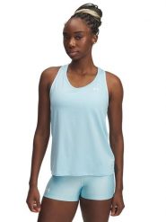 Under Armour Top sportowy w kolorze błękitnym rozmiar: L. Niebieskie topy damskie Under Armour, l, bez wzorów, z materiału, bez kołnierzyka. Za 92.42 zł.