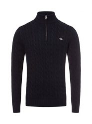 Gant sweter z dzianiny Mężczyźni Bawełna niebieski, L. Niebieskie swetry męskie Gant, l, bez wzorów, z bawełny, bez kołnierzyka. Za 749.95 zł.