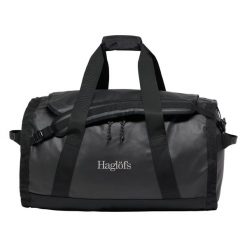 Torba Duffle Haglöfs Lava 70. Czarne torebki klasyczne damskie Haglöfs, bez wzorów, z poliesteru, bez dodatków. Za 630.00 zł.
