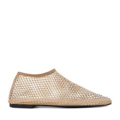 Baleriny Eva Minge. Brązowe baleriny damskie Eva Minge, bez wzorów, bez obcasa. Za 329.99 zł.