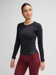 Damska koszulka z długim rękawem Hummel Clea. Czarne topy sportowe damskie HUMMEL, l, bez wzorów, z dzianiny, bez ramiączek. Za 252.00 zł.