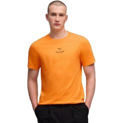 Męskie T-shirt Puma Mclaren Small Logo Tee. Brązowe t-shirty męskie Puma, m, bez wzorów, z bawełny, bez kołnierzyka. Za 136.57 zł.