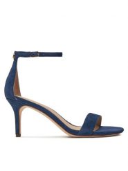 LAUREN RALPH LAUREN Sandały Allie 802959175002 Granatowy. Niebieskie sandały damskie Lauren Ralph Lauren, bez wzorów, ze skóry, bez obcasa, na szpilce. Za 419.99 zł.