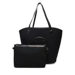 Torebka Valentino. Czarne torebki klasyczne damskie Valentino, bez wzorów, bez dodatków. Za 379.99 zł.