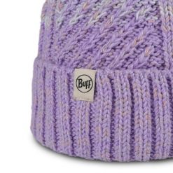 Czapka BUFF KNITTED & FLEECE BAND BEANIE AKNA. Fioletowe czapki męskie Buff, na zimę, bez wzorów, z dzianiny, eleganckie. Za 121.22 zł.