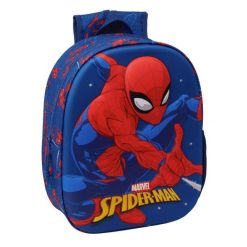 Plecak szkolny SPIDERMAN Przedszkolny. Czerwone plecaki damskie Spiderman, bez wzorów, z materiału. Za 65.45 zł.