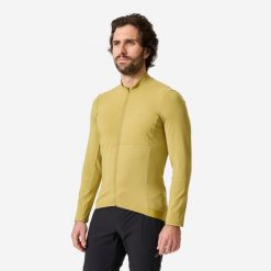 Koszulka rowerowa MTB Rockrider 500 długi rękaw. Zielone t-shirty sportowe męskie ROCKRIDER, m, z materiału, bez ramiączek, rowerowe. Za 179.99 zł.