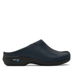 Klapki Nursing Care. Niebieskie klapki damskie Nursing Care, bez wzorów, bez obcasa. Za 329.99 zł.