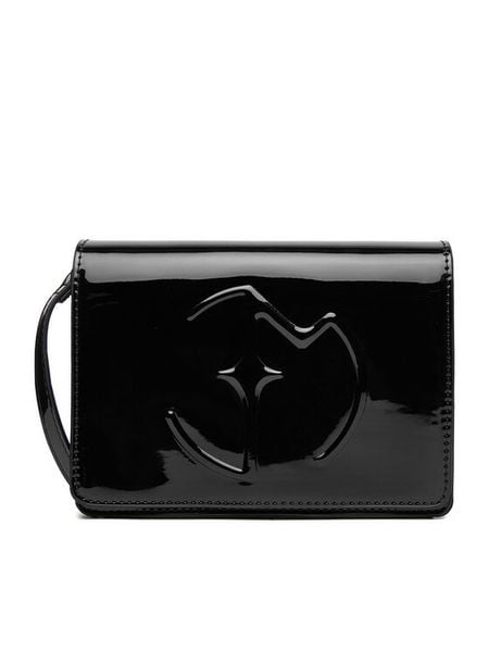 Eva Minge Torebka EO-ALINA-LDA8225-1 Czarny. Czarne listonoszki damskie Eva Minge, bez wzorów, z materiału, bez dodatków. Za 179.99 zł.