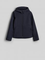 4F Kurtka softshell wiatroodporna membrana 5000 damska - granatowa XL. Niebieskie kurtki damskie 4f, l, bez wzorów, z softshellu, bez kaptura. Za 299.99 zł.