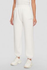 GUESS Dresowe damskie spodnie w kolorze ecru Cecilia Scuba, Rozmiar M. Brązowe spodnie dresowe damskie Guess, m, z aplikacjami, z dresówki. W wyprzedaży za 257.99 zł.