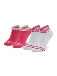 Calvin Klein Skarpety krótkie 701218775 Różowy. Czerwone skarpetki damskie CALVIN KLEIN, bez wzorów, z materiału. Za 59.99 zł.