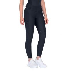 Damskie legginsy jeździeckie z pełną przyczepnością ELT Susann. Niebieskie legginsy damskie ELT, l, bez wzorów, z elastanu. Za 401.50 zł.