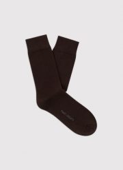 Brązowe skarpetki męskie. Brązowe skarpetki męskie Pako Lorente, bez wzorów. Za 39.99 zł.