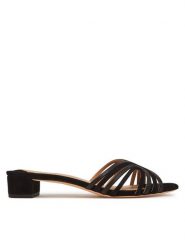 LAUREN RALPH LAUREN Klapki Fay 802961818003 Czarny. Czarne klapki damskie Lauren Ralph Lauren, bez wzorów, ze skóry, bez obcasa. Za 549.99 zł.