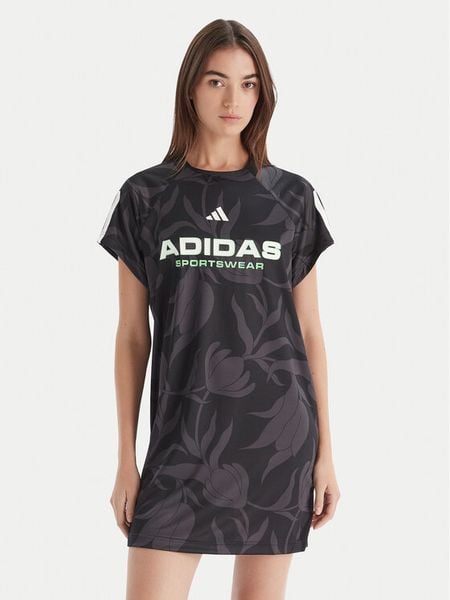 Adidas Sukienka codzienna Tiro x Common Goal Graphic JL7638 Czarny Loose Fit. Czarne sukienki damskie Adidas, na co dzień, m, bez wzorów, z syntetyku, bez kołnierzyka, bez ramiączek, proste. Za 219.99 zł.