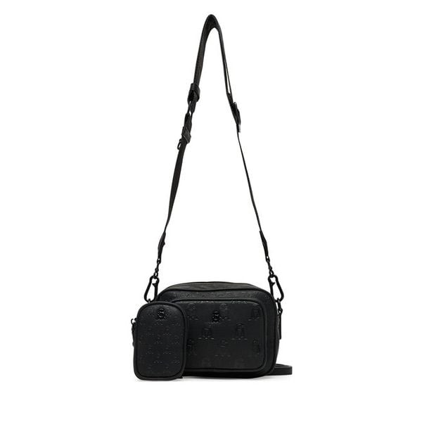 Torebka Steve Madden. Czarne listonoszki damskie Steve Madden, bez wzorów, bez dodatków. Za 379.99 zł.