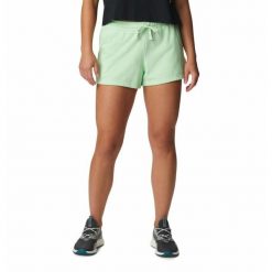 Krótkie Spodenki Turystyczne Damskie Columbia Trek French Terry Short. Zielone szorty damskie Columbia, bez wzorów, sportowe. W wyprzedaży za 129.60 zł.